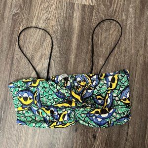 Zara Collection Geometric Green Bralette